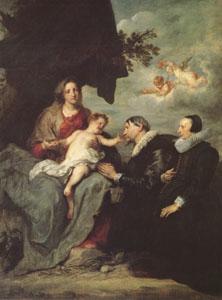 Anthony Van Dyck The Virgin and Child with Donors (mk05) Germany oil painting art